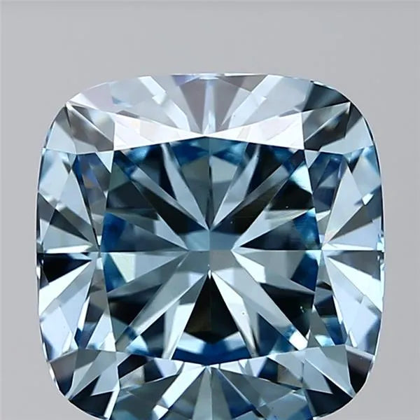 5.81ct Cushion brilliant Lab Grown Diamond (Colour Fancy Intense Blue, Clarity VS1, IGI Certified)