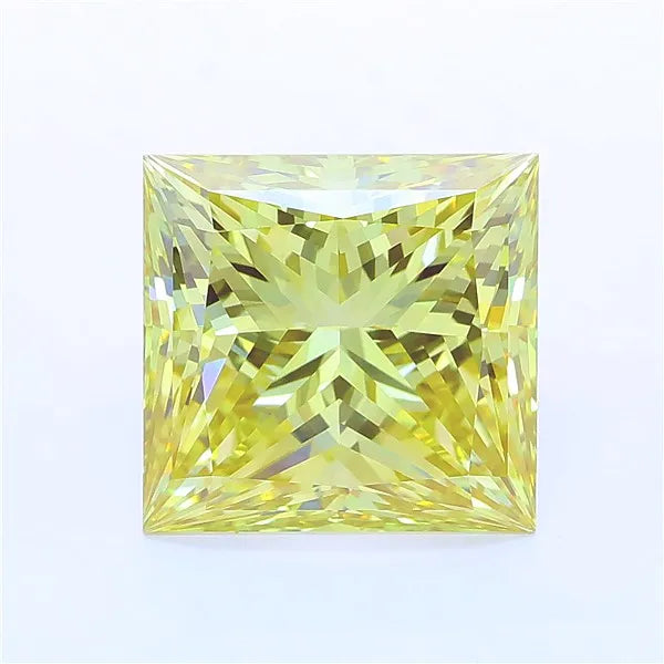 5.99ct Princess Lab Grown Diamond (Colour Fancy Intense Yellow, Clarity VVS2, IGI Certified)