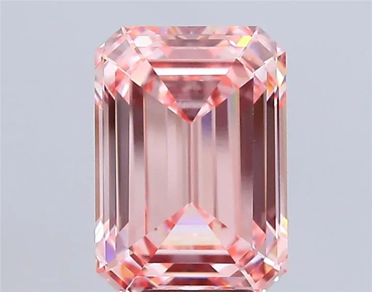 7.07ct Emerald Lab Grown Diamond (Colour Fancy Intense Pink, Clarity VVS2, IGI Certified)