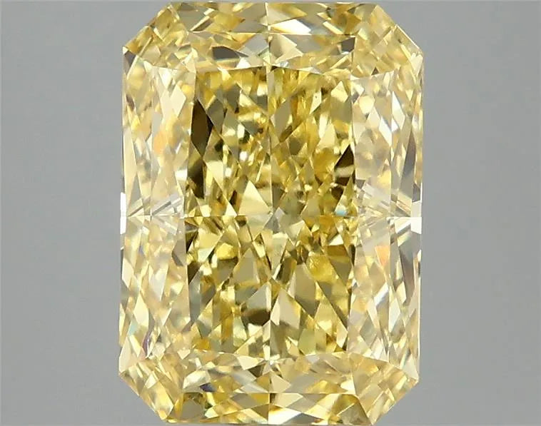 3.09ct Radiant Lab Grown Diamond (Colour Fancy Vivid Yellow, Clarity VVS2, IGI Certified)
