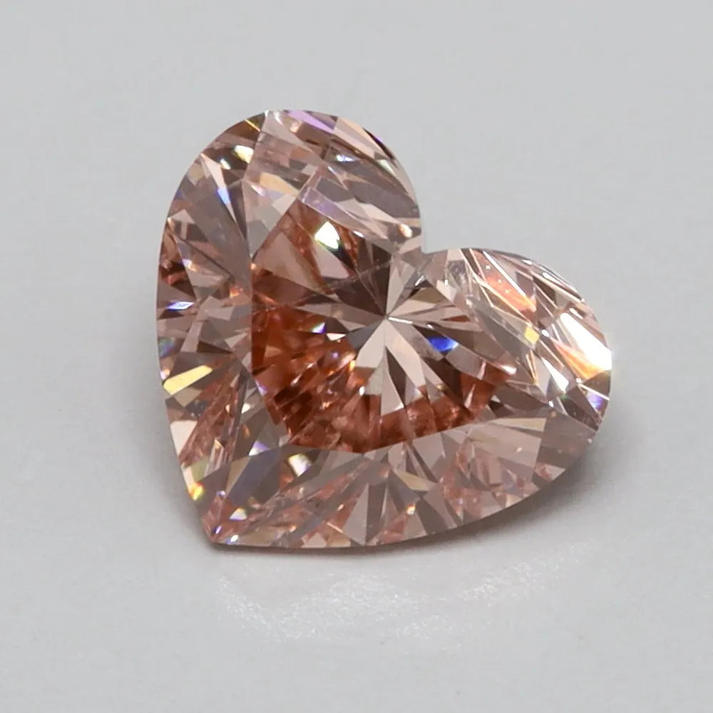 0.52ct Heart Lab Grown Diamond (Colour Fancy Intense Pink, Clarity VS2, Uncertified)