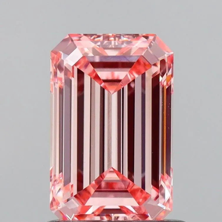 1.01ct Emerald Lab Grown Diamond (Colour Fancy Intense Pink, Clarity VVS2, IGI Certified)