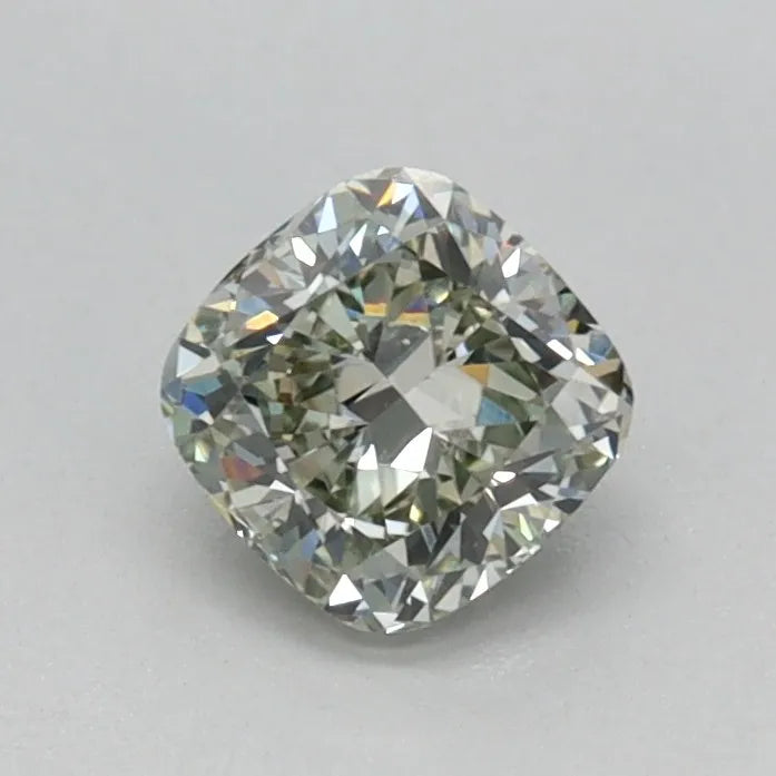 0.47ct Cushion brilliant Lab Grown Diamond (Colour Fancy Green, Clarity VVS2, IGI Certified)
