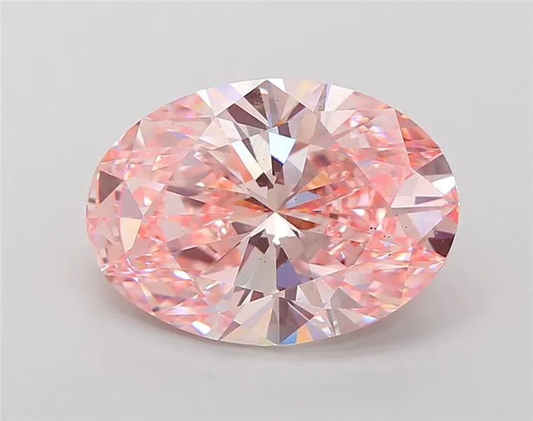 6.00ct Oval Lab Grown Diamond (Colour Fancy Intense Pink, Clarity VS2, IGI Certified)