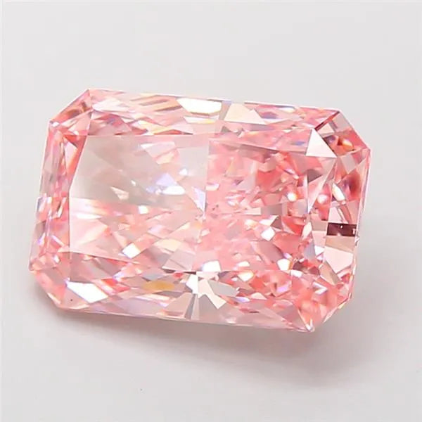 6.01ct Radiant Lab Grown Diamond (Colour Fancy Vivid Pink, Clarity VS1, IGI Certified)