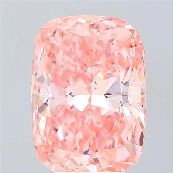 6.02ct Cushion modified Lab Grown Diamond (Colour Fancy Vivid Pink, Clarity VS2, IGI Certified)
