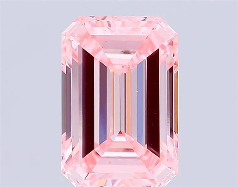 6.02ct Emerald Lab Grown Diamond (Colour Fancy Intense Pink, Clarity VS1, IGI Certified)
