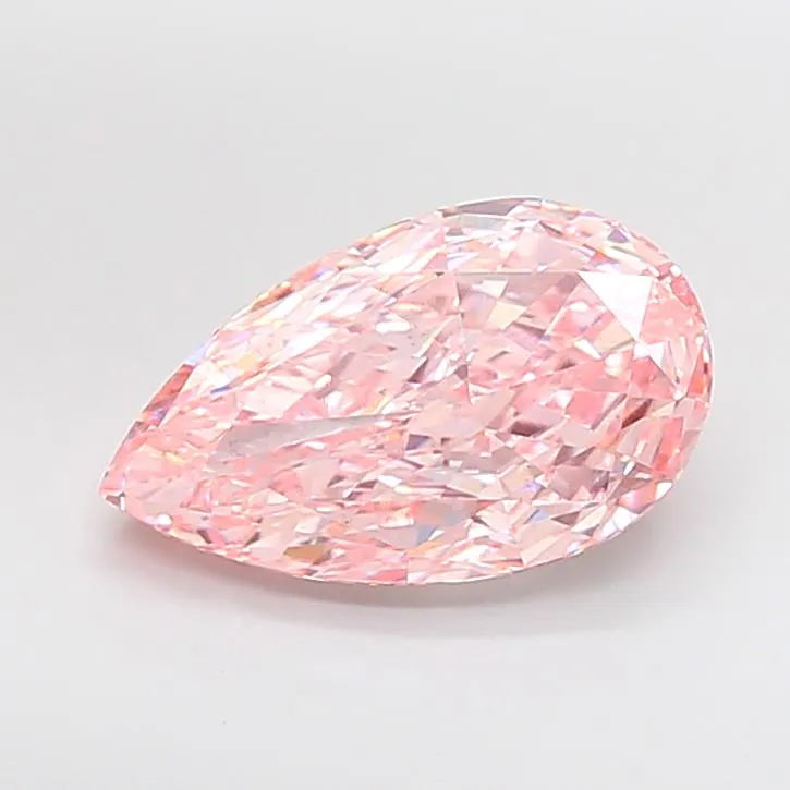 6.02ct Pear Lab Grown Diamond (Colour Fancy Intense Pink, Clarity VS1, IGI Certified)