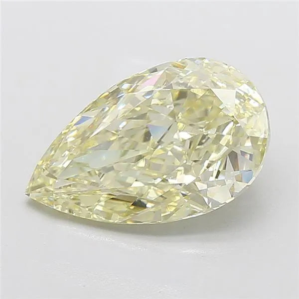 6.02ct Pear Lab Grown Diamond (Colour Fancy Yellow, Clarity VS1, IGI Certified)