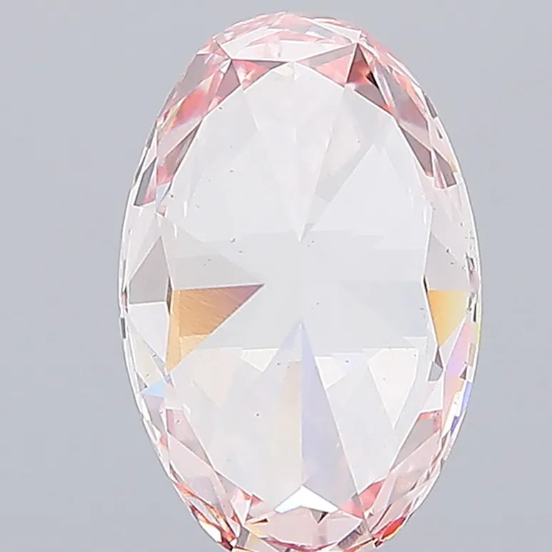6.03ct Oval Lab Grown Diamond (Colour Fancy Intense Pink, Clarity VS2, IGI Certified)