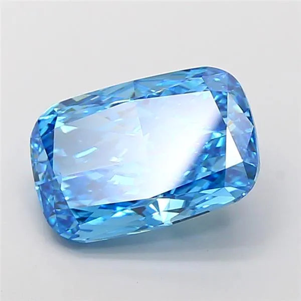 6.04ct Cushion modified Lab Grown Diamond (Colour Fancy Vivid Blue, Clarity VS1, IGI Certified)