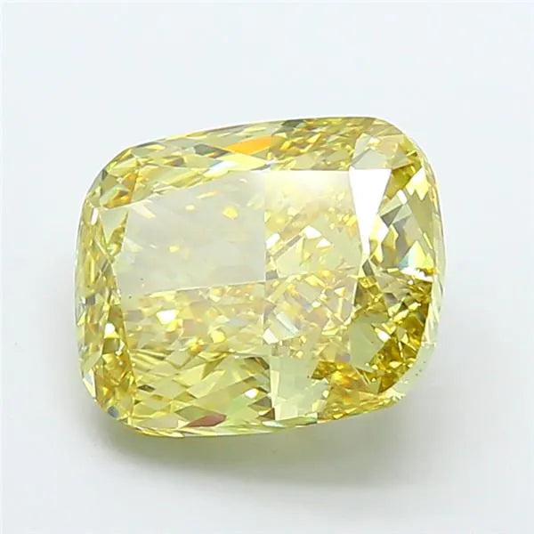 6.05ct Cushion modified Lab Grown Diamond (Colour Fancy Vivid Yellow, Clarity VS2, IGI Certified)