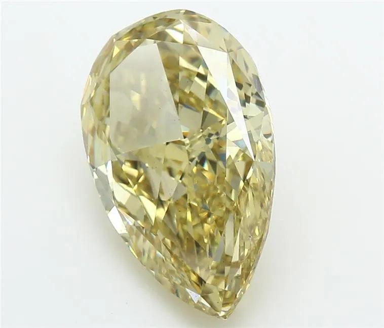 6.05ct Pear Lab Grown Diamond (Colour Fancy Intense Yellow, Clarity VS2, IGI Certified)
