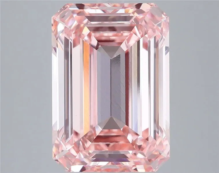6.07ct Emerald Lab Grown Diamond (Colour Fancy Intense Pink, Clarity VVS2, IGI Certified)
