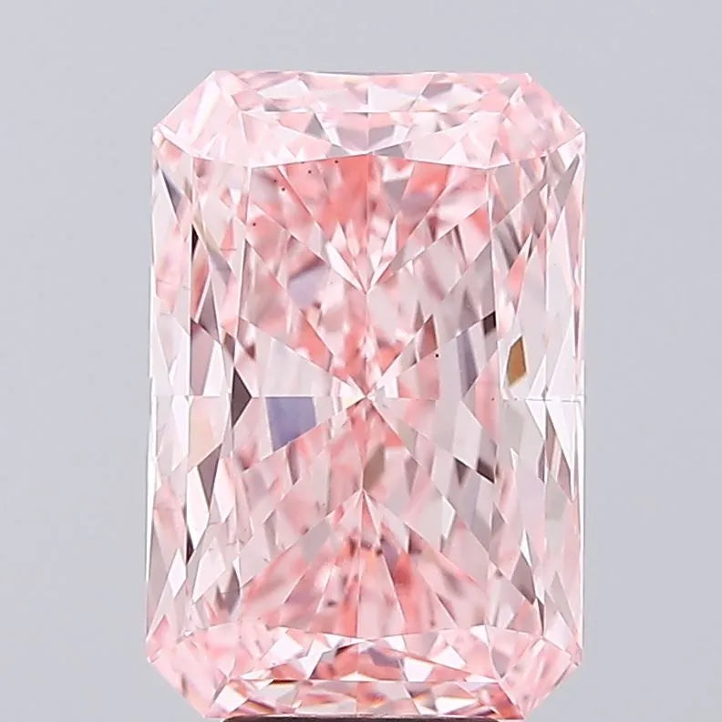 6.07ct Radiant Lab Grown Diamond (Colour Fancy Vivid Pink, Clarity VS1, IGI Certified)