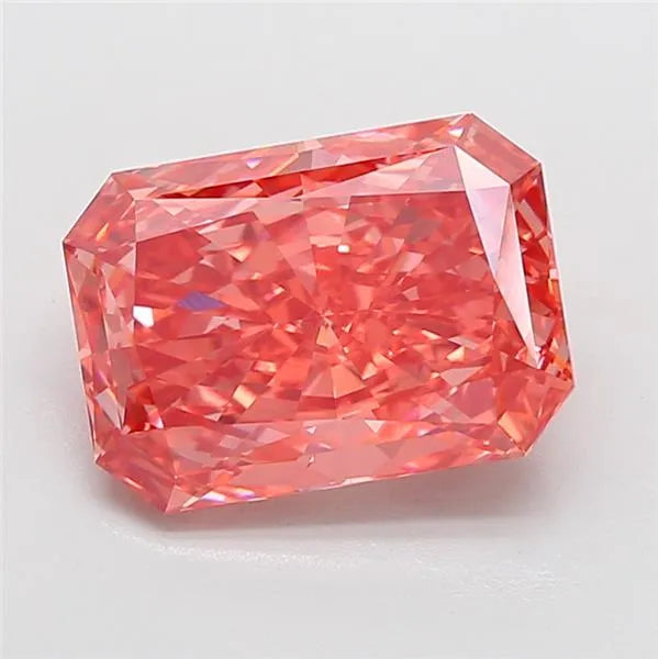 6.07ct Radiant Lab Grown Diamond (Colour Fancy Vivid Pink, Clarity VVS2, IGI Certified)