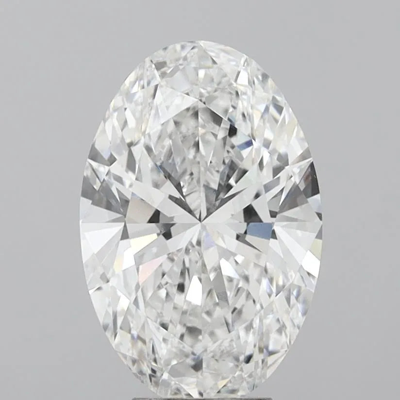6.08ct Oval Lab Grown Diamond (Colour D, Clarity VVS1, IGI Certified)
