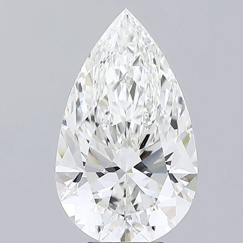 6.08ct Pear Lab Grown Diamond (Colour G, Clarity VVS2, IGI Certified)