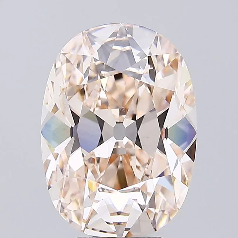 6.19ct Cushion brilliant Lab Grown Diamond (Colour Very Light Brown, Clarity VS1, IGI Certified)