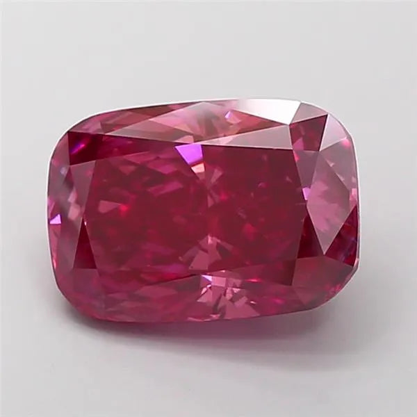 6.19ct Cushion modified Lab Grown Diamond (Colour Fancy Vivid Pink, Clarity VS2, IGI Certified)