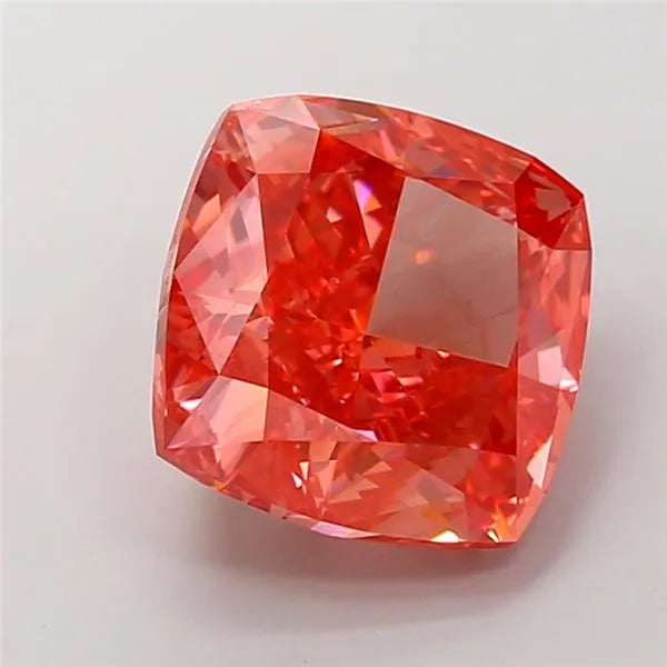 6.30ct Cushion modified Lab Grown Diamond (Colour Fancy Vivid Pink, Clarity VS1, IGI Certified)
