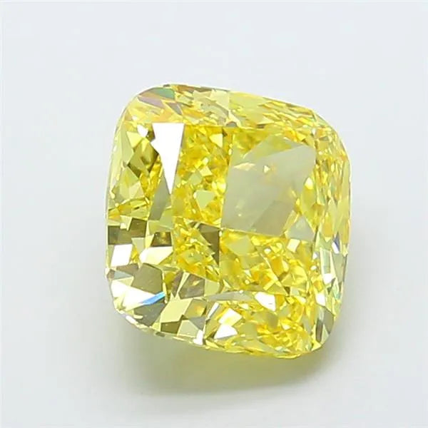 6.32ct Cushion modified Lab Grown Diamond (Colour Fancy Vivid Yellow, Clarity VS1, IGI Certified)