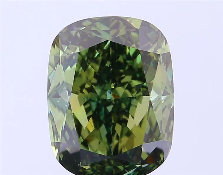 6.62ct Cushion brilliant Lab Grown Diamond (Colour Fancy Dark Green, Clarity VS1, Uncertified)