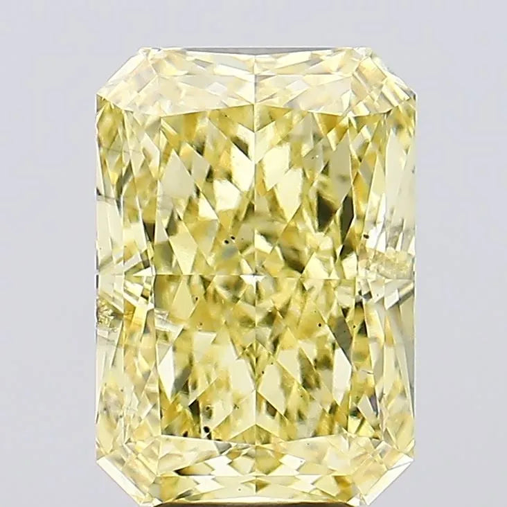 6.83ct Radiant Lab Grown Diamond (Colour Fancy Vivid Yellow, Clarity SI2, IGI Certified)