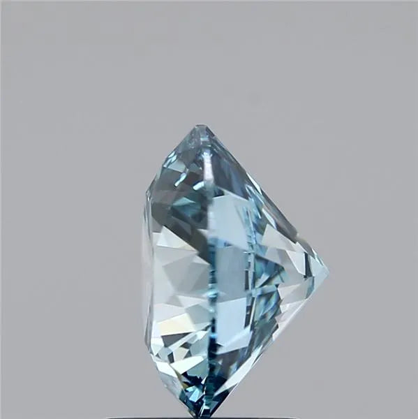 2.08ct Round Lab Grown Diamond (Colour Fancy Light Blueish Green, Clarity SI1, Cut ID, IGI Certified)