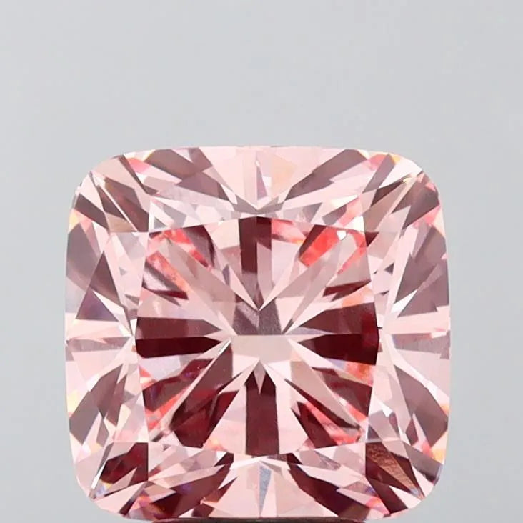 5.14ct Cushion brilliant Lab Grown Diamond (Colour Fancy Vivid Pink, Clarity VVS2, IGI Certified)