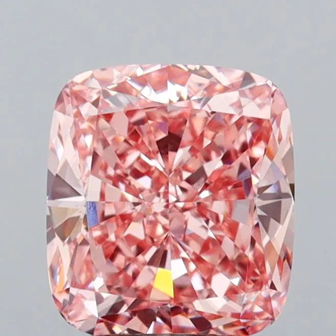 2.51ct Cushion modified Lab Grown Diamond (Colour Fancy Intense Pink, Clarity VS1, IGI Certified)