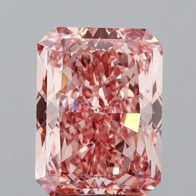 2.58ct Radiant Lab Grown Diamond (Colour Fancy Intense Pink, Clarity VVS2, IGI Certified)
