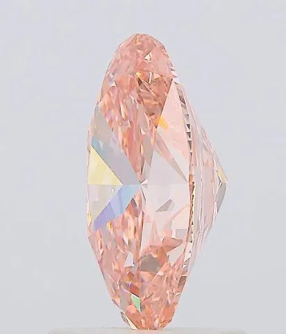 1.55ct Oval Lab Grown Diamond (Colour Fancy Vivid Pink, Clarity VVS2, IGI Certified)