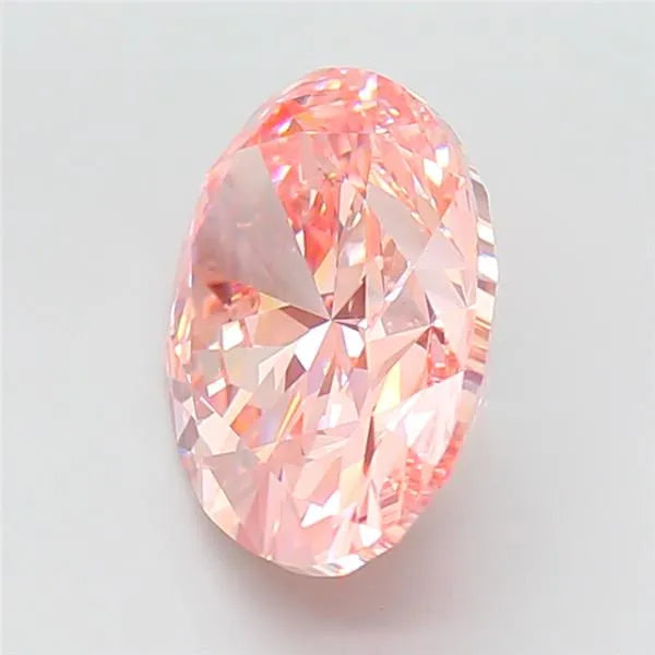 7.00ct Oval Lab Grown Diamond (Colour Fancy Vivid Pink, Clarity VS1, IGI Certified)