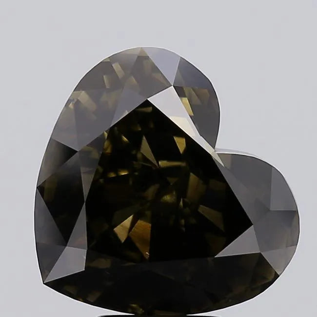 7.01ct Heart Lab Grown Diamond (Colour Fancy Gray, Clarity VS2, IGI Certified)