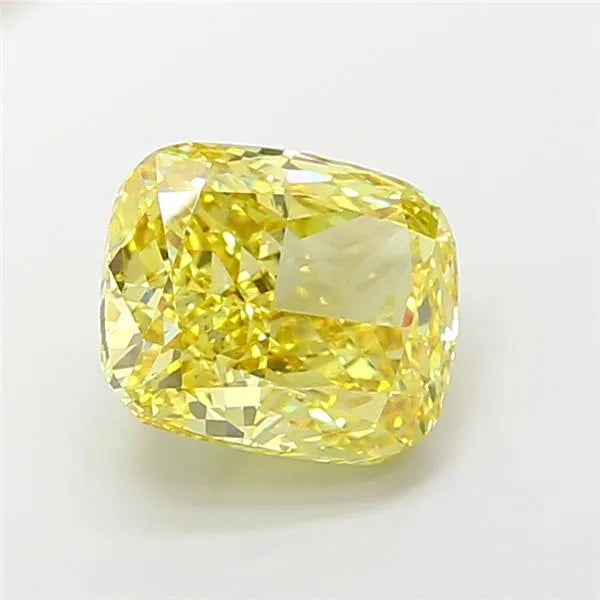 7.02ct Cushion modified Lab Grown Diamond (Colour Fancy Vivid Yellow, Clarity VS2, IGI Certified)