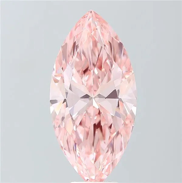 7.03ct Marquise Lab Grown Diamond (Colour Fancy Vivid Pink, Clarity VS1, IGI Certified)