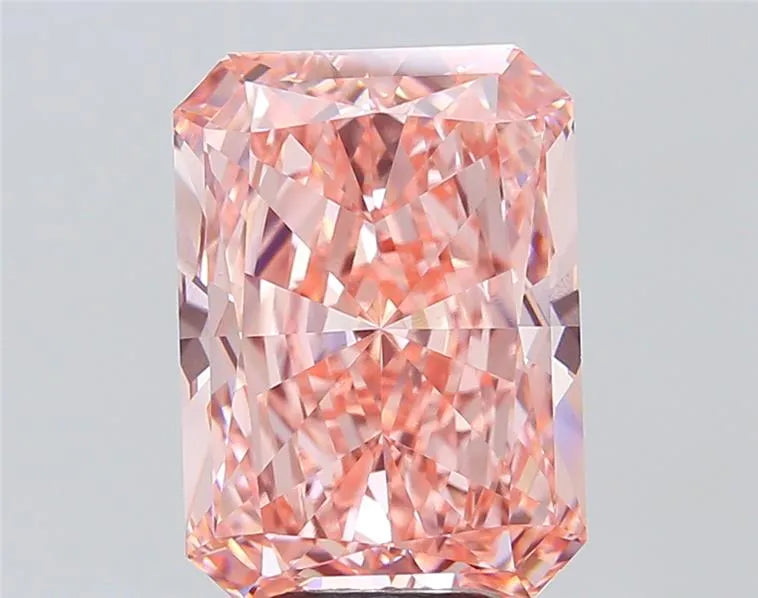7.03ct Radiant Lab Grown Diamond (Colour Fancy Vivid Pink, Clarity VVS2, IGI Certified)