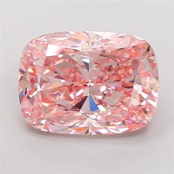 7.04ct Cushion modified Lab Grown Diamond (Colour Fancy Vivid Pink, Clarity VVS2, IGI Certified)