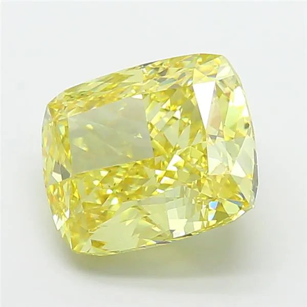 7.05ct Cushion modified Lab Grown Diamond (Colour Fancy Intense Yellow, Clarity VS1, IGI Certified)