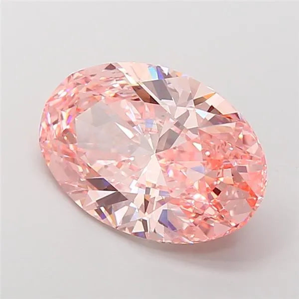 7.05ct Oval Lab Grown Diamond (Colour Fancy Intense Pink, Clarity VS1, IGI Certified)