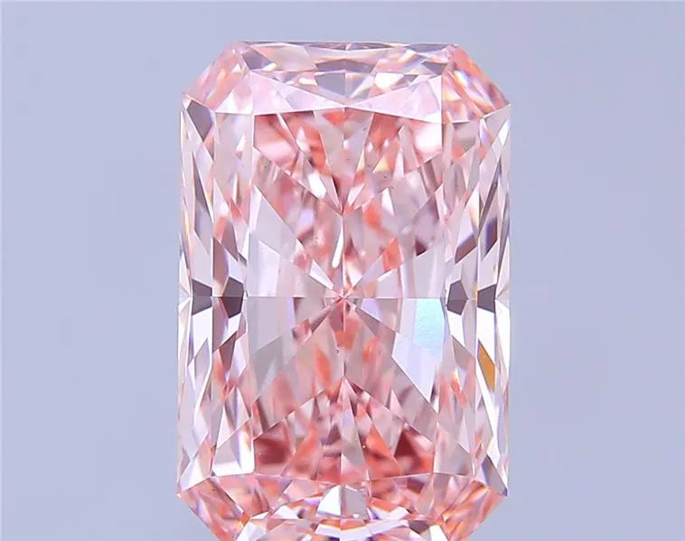7.05ct Radiant Lab Grown Diamond (Colour Fancy Vivid Pink, Clarity VS1, IGI Certified)