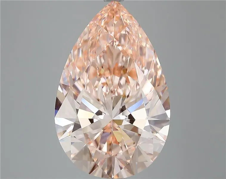 7.06ct Pear Lab Grown Diamond (Colour Fancy Vivid Pink, Clarity VVS1, IGI Certified)