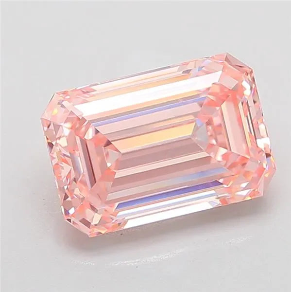 7.08ct Emerald Lab Grown Diamond (Colour Fancy Intense Pink, Clarity VVS2, IGI Certified)
