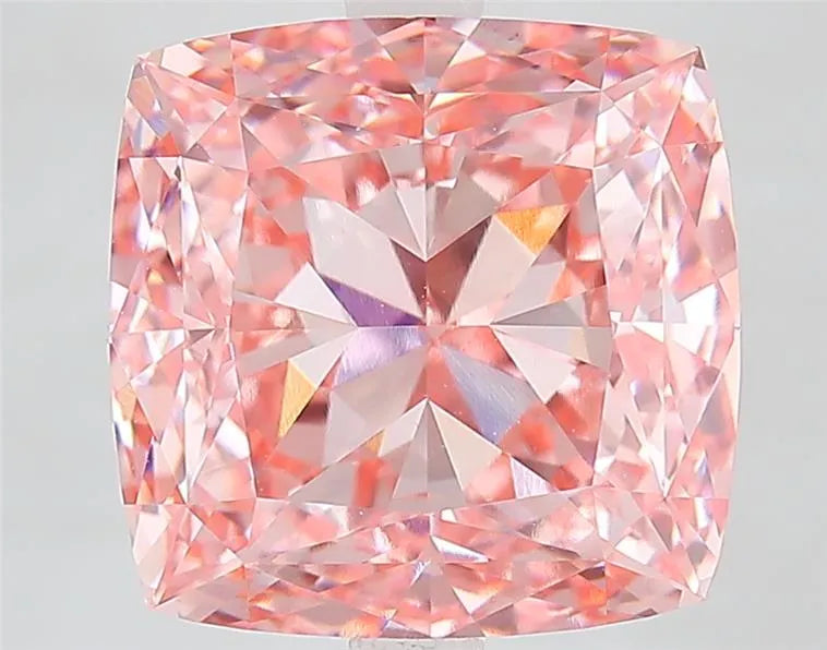 7.09ct Cushion modified Lab Grown Diamond (Colour Fancy Vivid Pink, Clarity VVS2, IGI Certified)