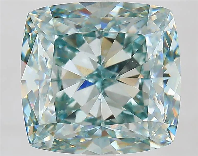 7.10ct Cushion modified Lab Grown Diamond (Colour Fancy Intense Green, Clarity VS1, IGI Certified)