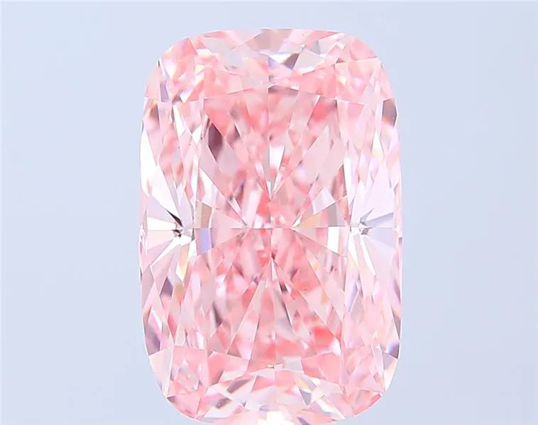 7.10ct Cushion modified Lab Grown Diamond (Colour Fancy Vivid Pink, Clarity VS1, IGI Certified)