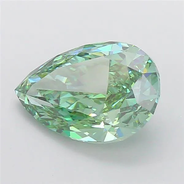 7.10ct Pear Lab Grown Diamond (Colour Fancy Vivid Green, Clarity VVS2, IGI Certified)