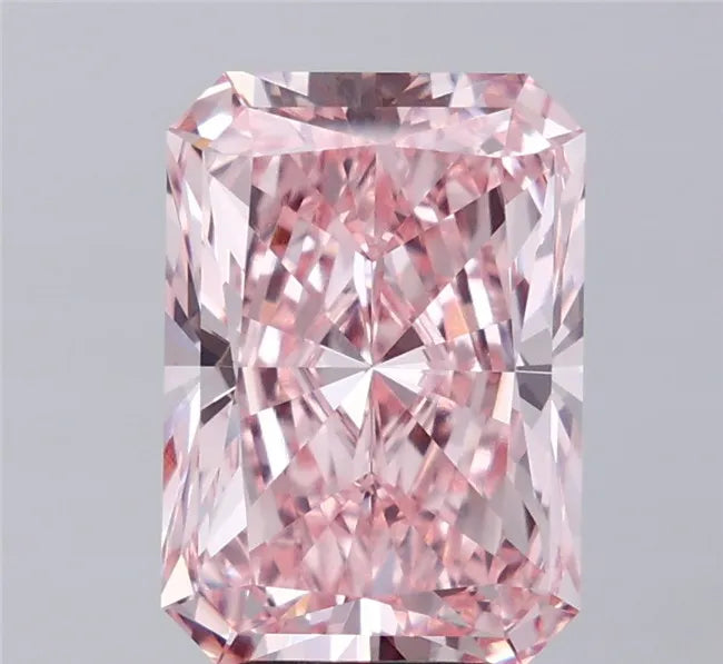7.29ct Radiant Lab Grown Diamond (Colour Fancy Vivid Pink, Clarity VVS2, IGI Certified)