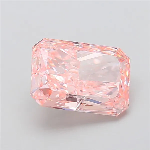 7.30ct Radiant Lab Grown Diamond (Colour Fancy Vivid Pink, Clarity VVS2, IGI Certified)